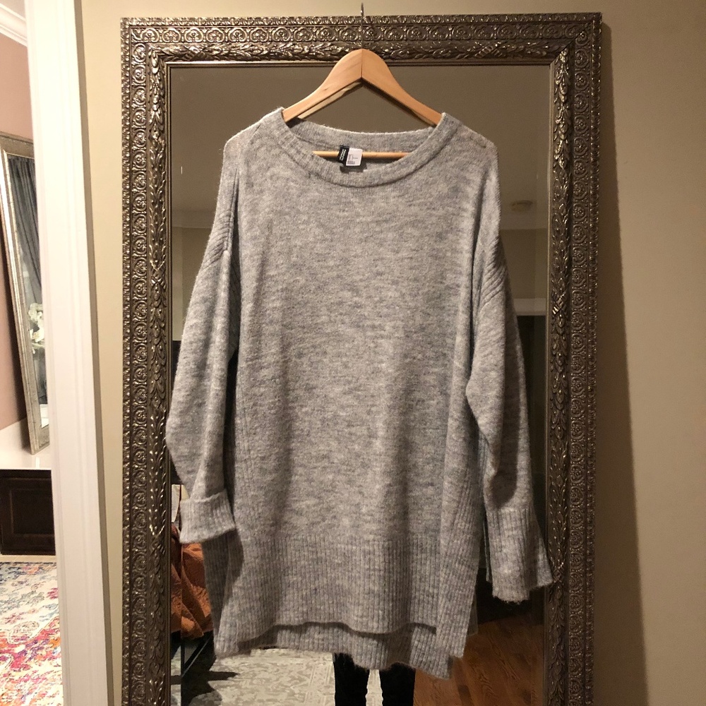 Oversized Gray Sweater H&M Divided